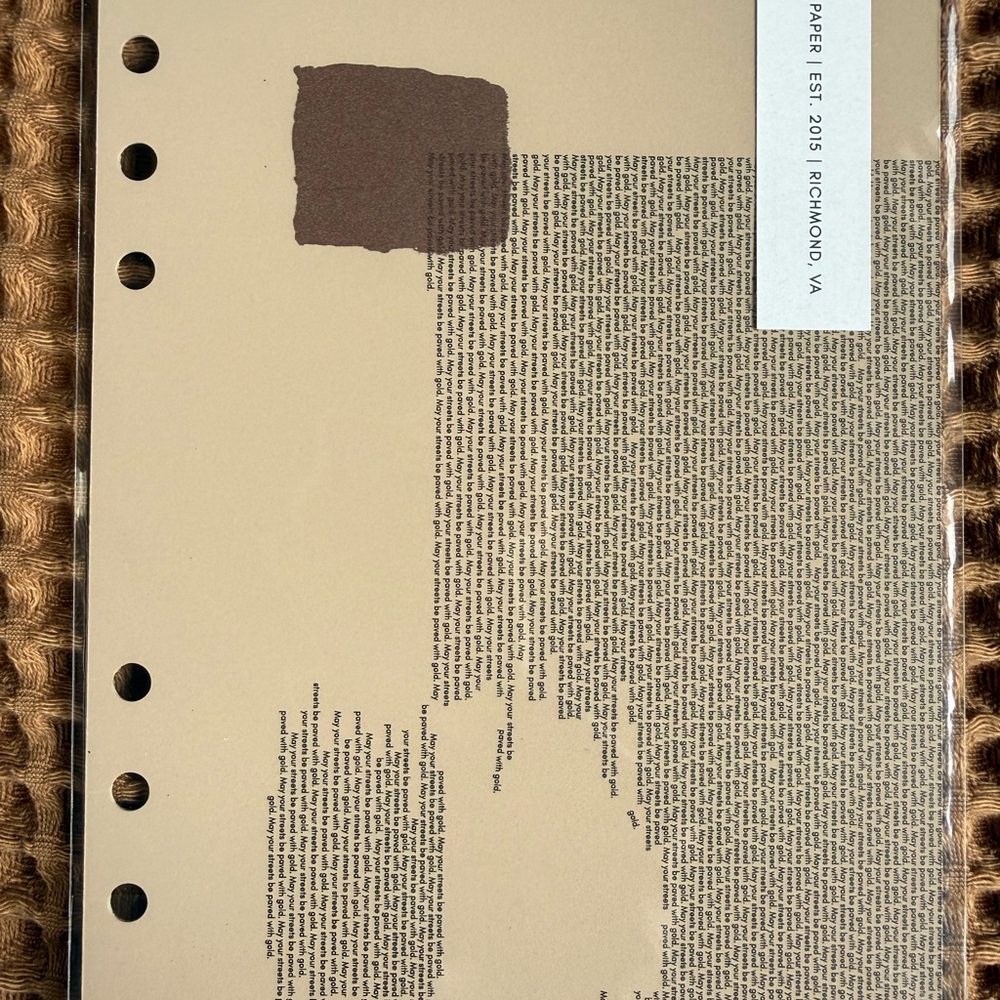 Cloth & Paper Planner Dashboard A5